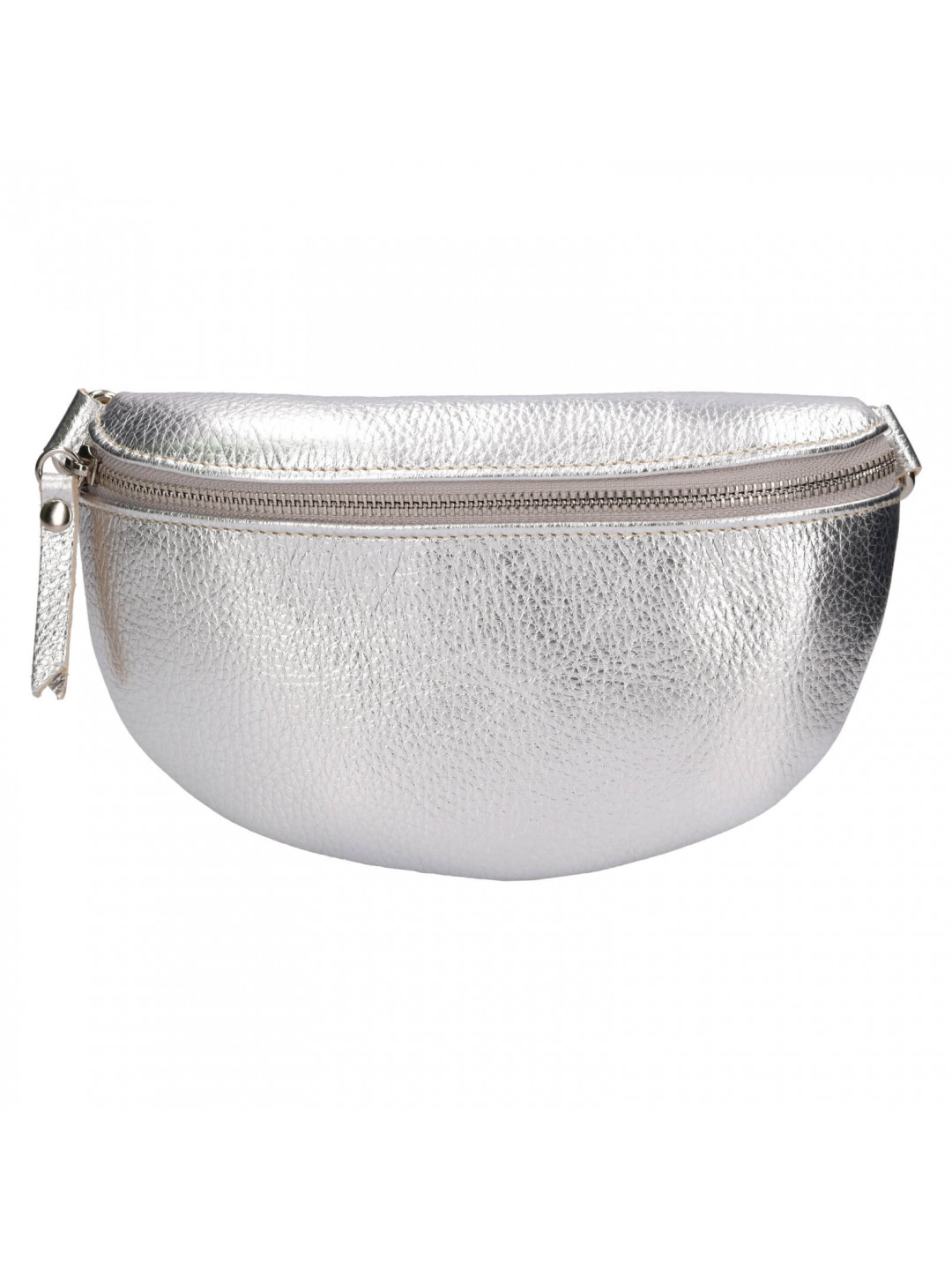 Dámská kožená ledvinka Italia Laura – platinová